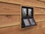 Zwart metalen raam rechthoek openklapbaar, 30x40x5cm, dubbelglas OS 07